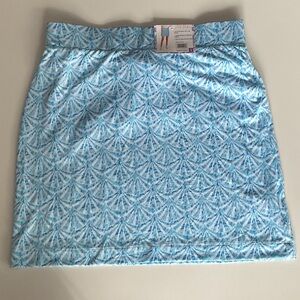 Stella Parker Blue Patterned Skirt. SZ S. NWT
